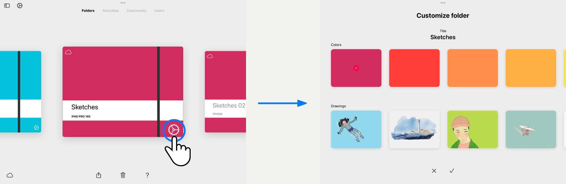 customize folder