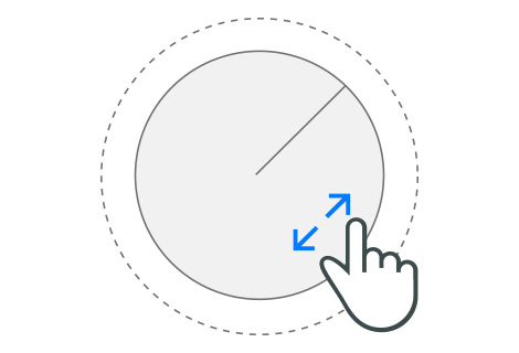 circle resize