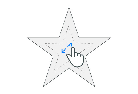 shapes resize