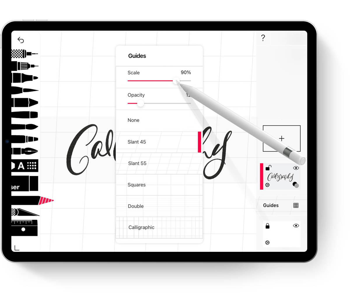 Mockup iPad-guides